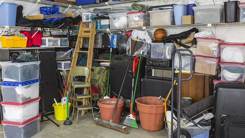 Storage space in garages